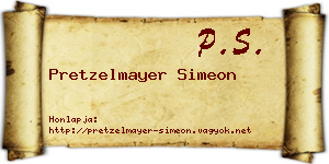 Pretzelmayer Simeon névjegykártya